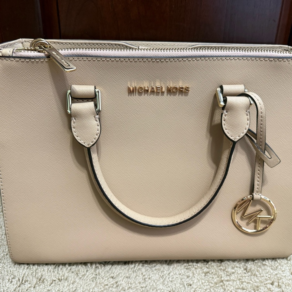 Michael Kors Beige Satchel